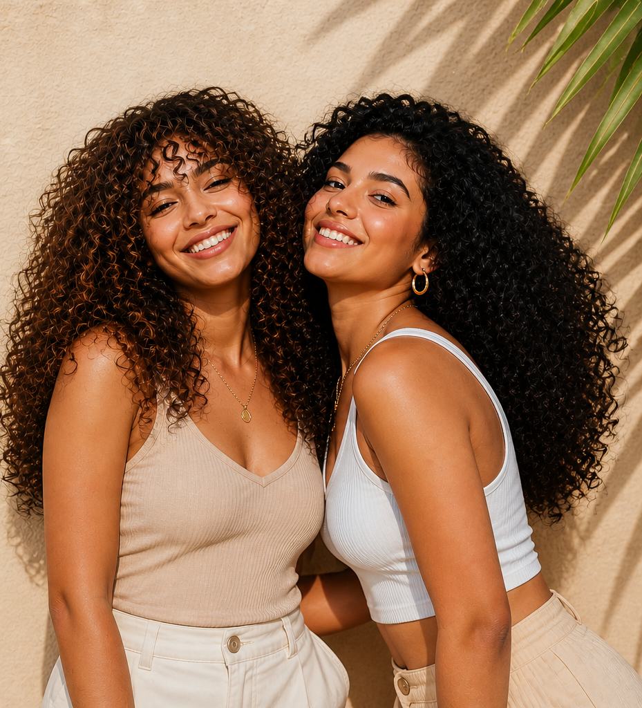 Mujeres con cabello rizado natural
